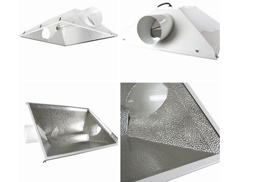 3XL 400W เครื่องสะท้อนแสงแบบระบายความร้อนด้วยอากาศ, 600W HPS MH Grow Light Reflector Hoods Gardening