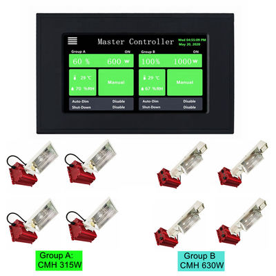 ช่องสัญญาณคู่ CMH HVAC 0 10V Controller HPS 5V DC Smart Lighting Controller