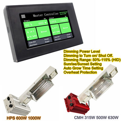 เซนเซอร์ความชื้น 315W 0 10V คอนโทรลเลอร์ CMH HPS Indoor Plant Grow Lighting