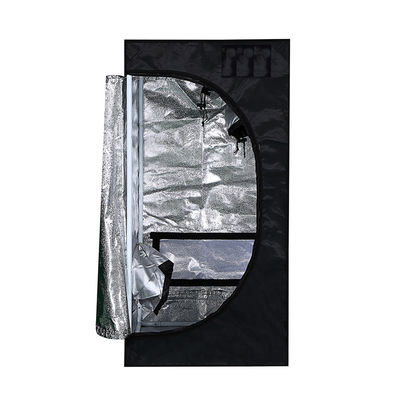 ความสูง 100 ซม. PVEA Hydroponic Grow Room, 1 ถึง 2 Plant Grow Tent 600D Fabric