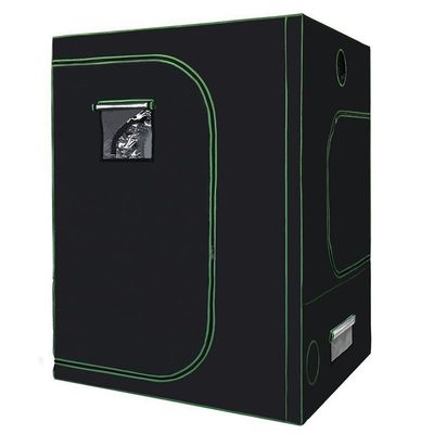 ความสูง 200 ซม. ซิป Hydroponic Indoor Grow Tent, 5X5 "แบบพกพา Grow Tent 600D Fabric