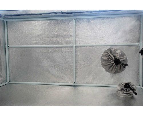 ไฮโดรโปนิกส์หลอดไส้เติบโตเต็นท์ 6.5X6.5 "ความสูง 200 ซม. การเจริญเติบโตของพืช