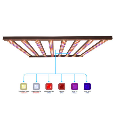 พืชในร่ม 960w 1000w Led Grow Lights เพื่อความครอบคลุม 6x6
