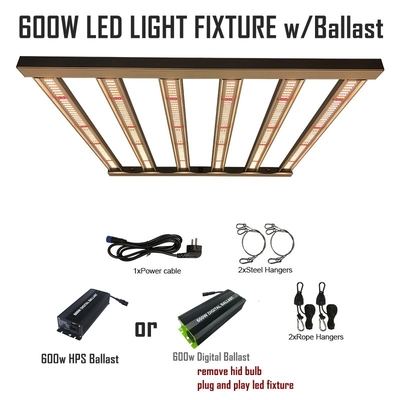 ไฟ LED เติบโต FCC 600w เข้ากันได้กับ HPS / MH Ballast Agriculture LED Lights