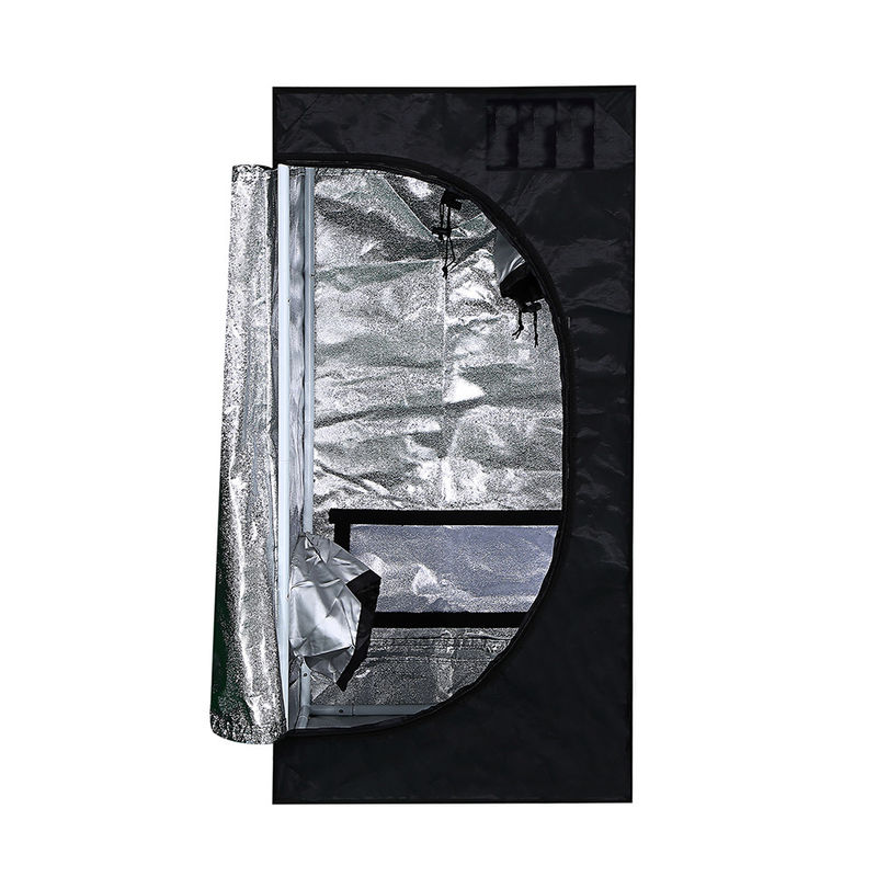 ความสูง 100 ซม. PVEA Hydroponic Grow Room, 1 ถึง 2 Plant Grow Tent 600D Fabric