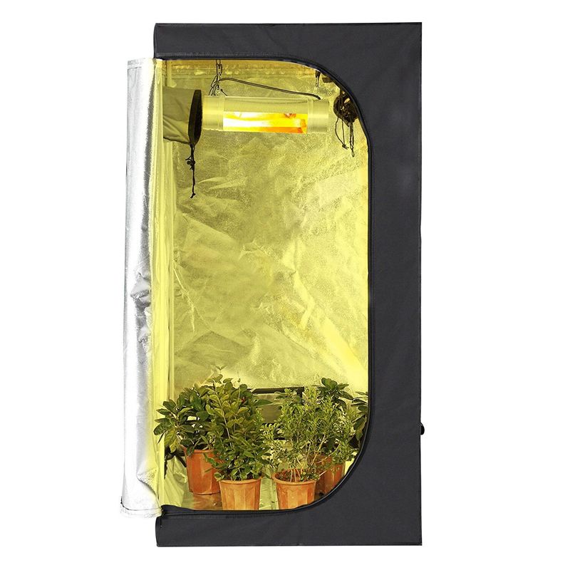 Hydroponics Light Fluorescent Grow เต็นท์ 600D ผ้า Oxford LFGB BSCI เต็นท์ดอกไม้