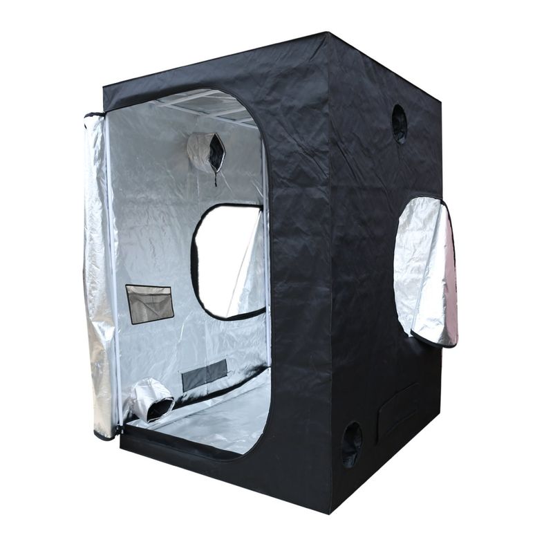 ความสูง 200 ซม. ซิป Hydroponic Indoor Grow Tent, 5X5 "แบบพกพา Grow Tent 600D Fabric