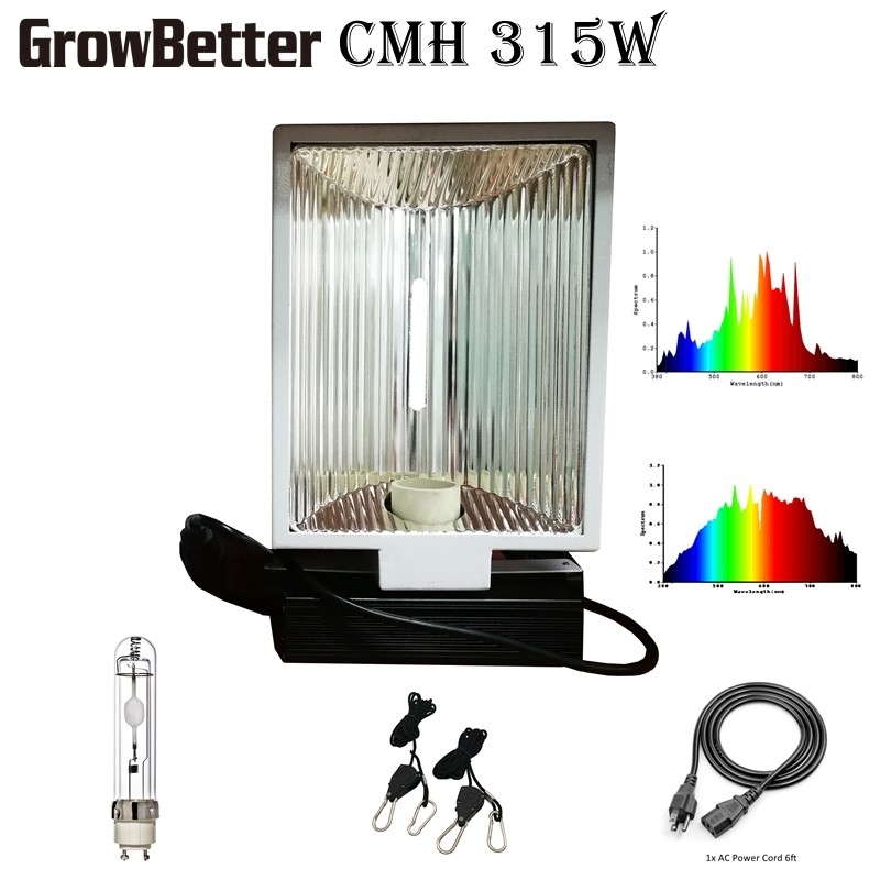 ความครอบคลุม 3'X3 '315W CMH เติบโตไฟสำหรับพืชใบในร่ม Grow Room Lighting