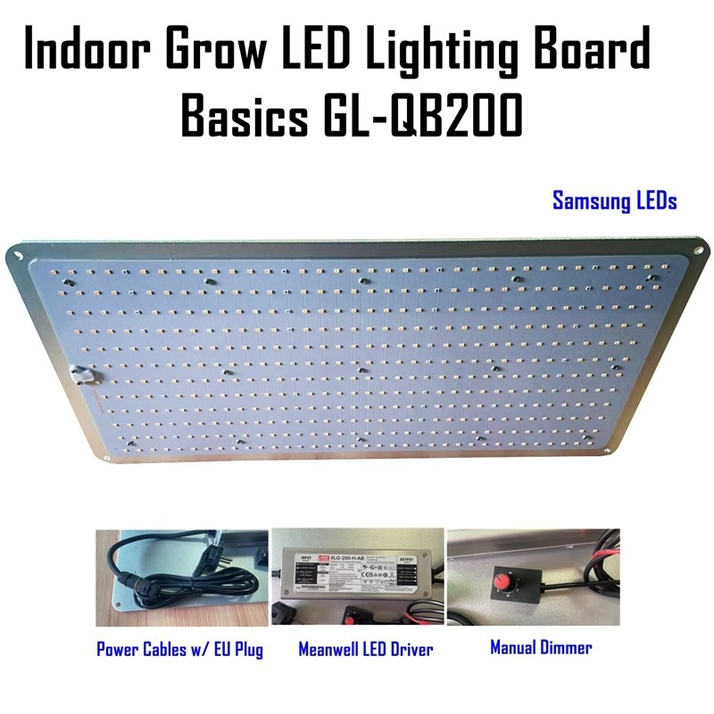 แผงไฟ LED 200w Samsung lm281b Epileds Red IR UV Indoor Grow แผงไฟ LED